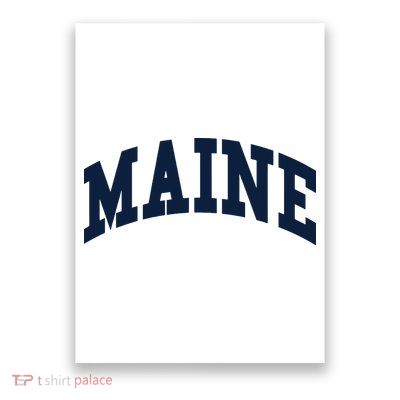 Maine Throwback Design Classic Poster
