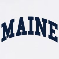 Maine Throwback Design Classic Poster