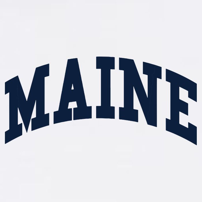 Maine Throwback Design Classic Poster