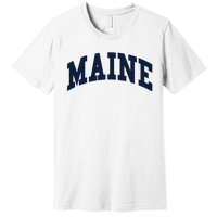 Maine Throwback Design Classic Premium T-Shirt