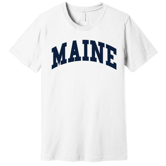 Maine Throwback Design Classic Premium T-Shirt