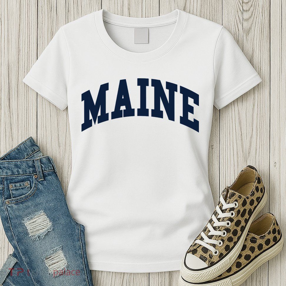 Maine Throwback Design Classic Womens T-Shirt