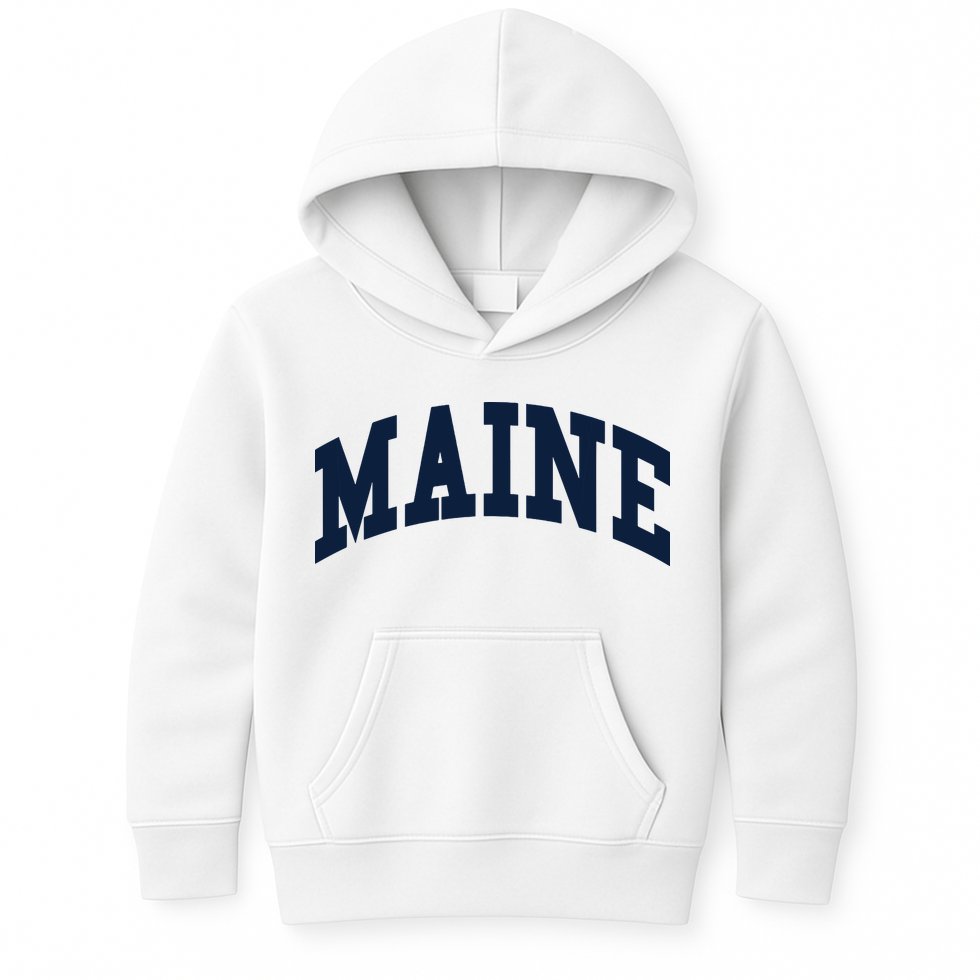 Maine Throwback Design Classic Kids Hoodie
