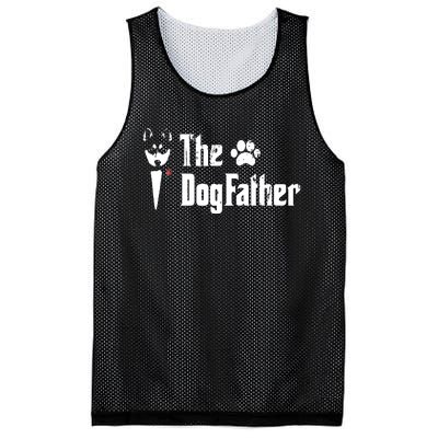 Men The Dogfather Siberian Husky Dog Dad Fathers Day Mesh Reversible Basketball Jersey Tank