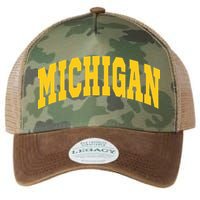 Michigan Throwback Design Classic Legacy Tie Dye Trucker Hat