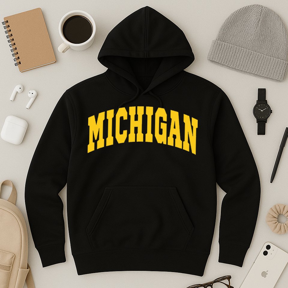 Michigan Throwback Design Classic Hoodie