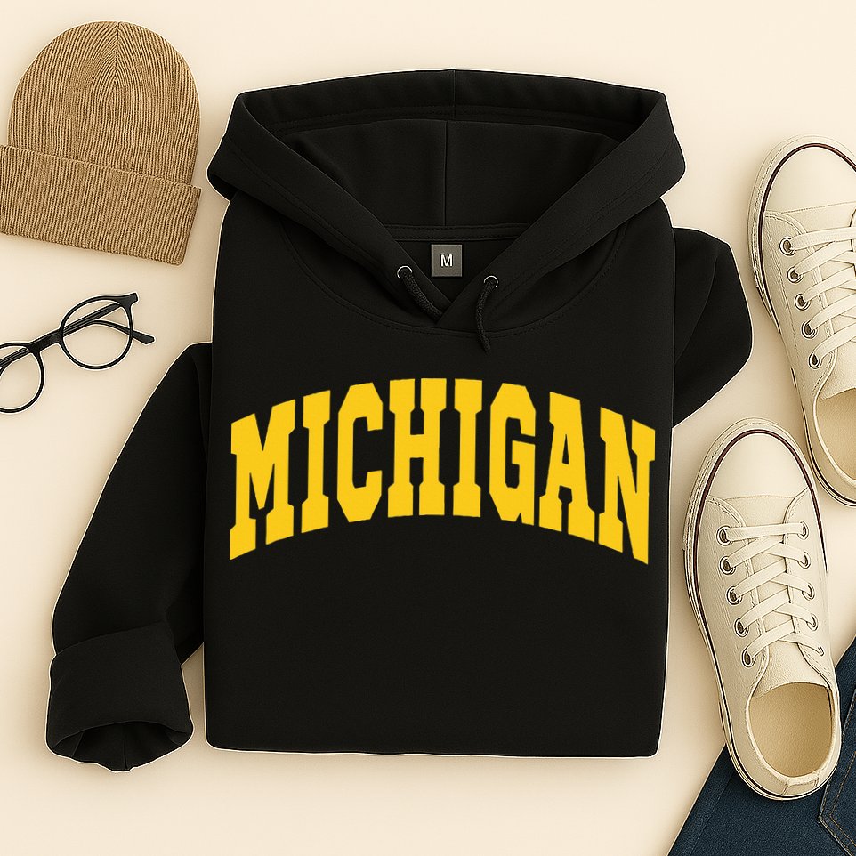 Michigan Throwback Design Classic Hoodie