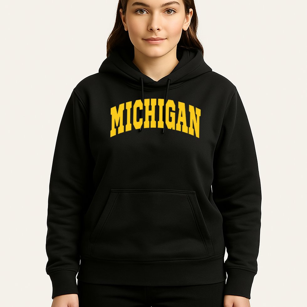 Michigan Throwback Design Classic Hoodie