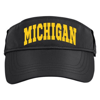 Michigan Throwback Design Classic Adult Drive Performance Visor