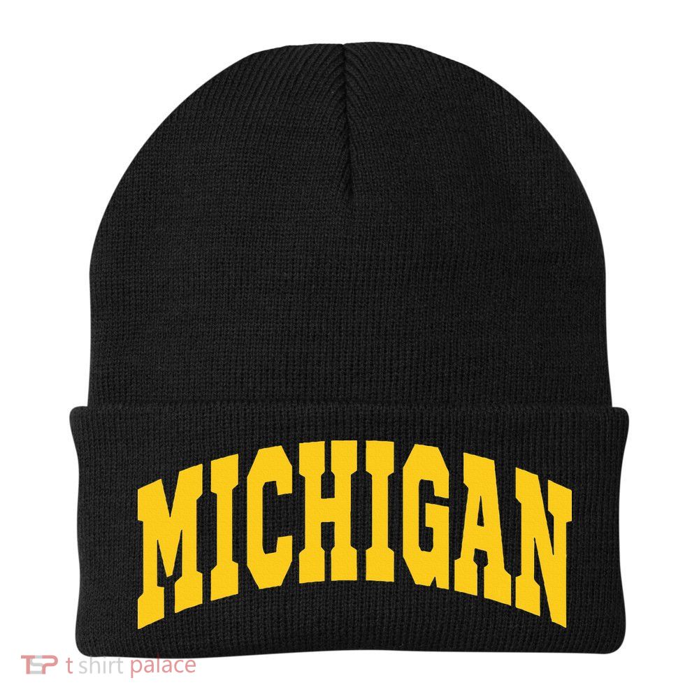Michigan Throwback Design Classic Beanie