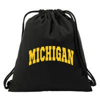 Michigan Throwback Design Classic Drawstring Bag