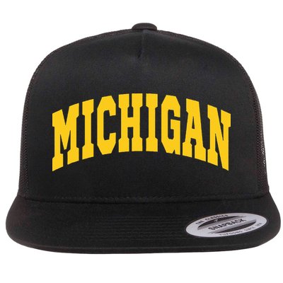 Michigan Throwback Design Classic Flatbill Hat