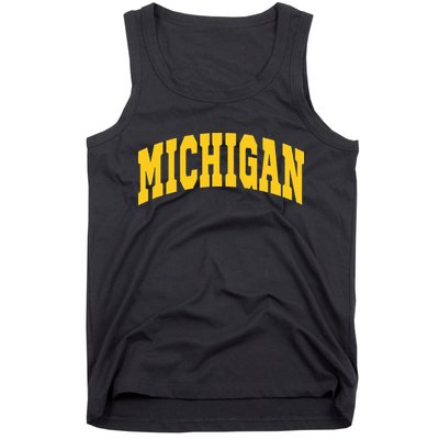 Michigan Throwback Design Classic Tank Top