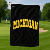 Michigan Throwback Design Classic Golf Towel