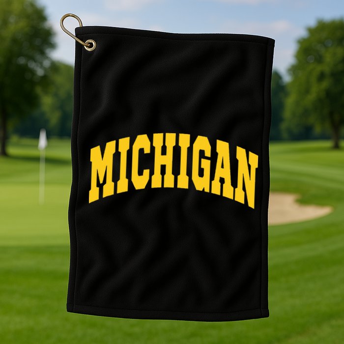Michigan Throwback Design Classic Golf Towel