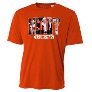 Merry Trumpmas Donald Trump Christmas Cooling Performance Crew T-Shirt