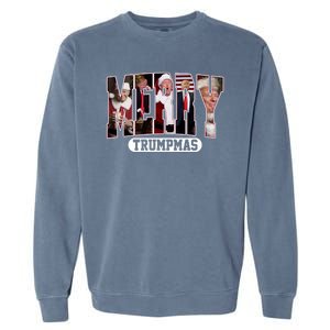 Merry Trumpmas Donald Trump Christmas Garment-Dyed Sweatshirt