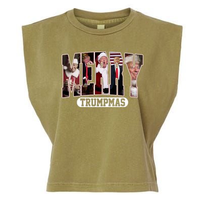 Merry Trumpmas Donald Trump Christmas Garment-Dyed Women's Muscle Tee