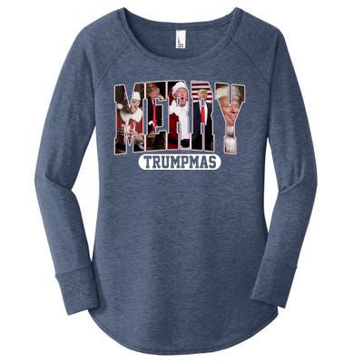 Merry Trumpmas Donald Trump Christmas Women's Perfect Tri Tunic Long Sleeve Shirt