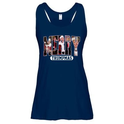 Merry Trumpmas Donald Trump Christmas Ladies Essential Flowy Tank