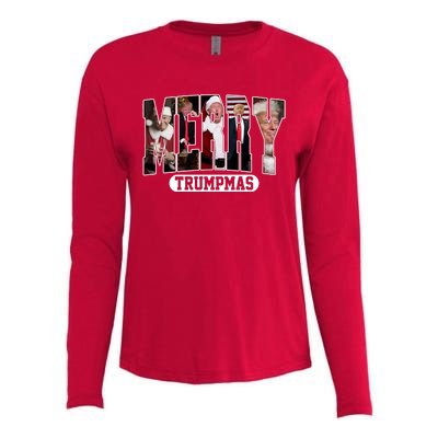 Merry Trumpmas Donald Trump Christmas Womens Cotton Relaxed Long Sleeve T-Shirt