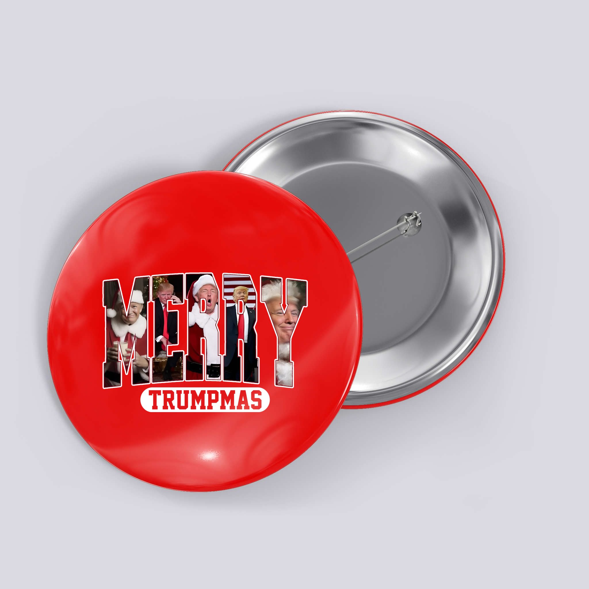 Merry Trumpmas Donald Trump Christmas Button