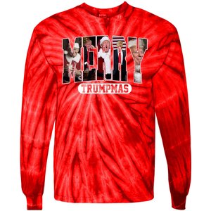 Merry Trumpmas Donald Trump Christmas Tie-Dye Long Sleeve Shirt