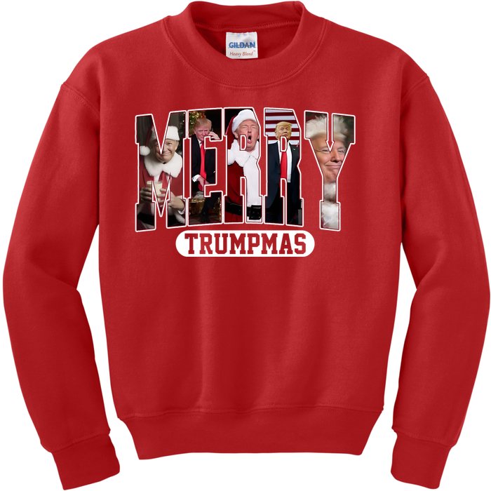 Merry Trumpmas Donald Trump Christmas Kids Sweatshirt