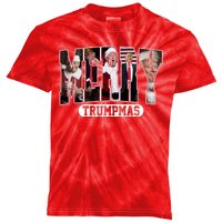 Merry Trumpmas Donald Trump Christmas Kids Tie-Dye T-Shirt