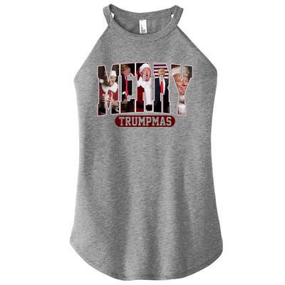 Merry Trumpmas Donald Trump Christmas Women's Perfect Tri Rocker Tank