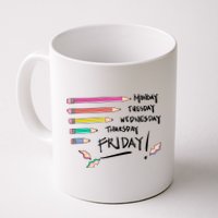 Monday Tuesday Days Of The Week Teacher Coffee Mug