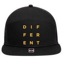 Micah Tyler Different, Different, Micah Tyler 7 Panel Mesh Trucker Snapback Hat
