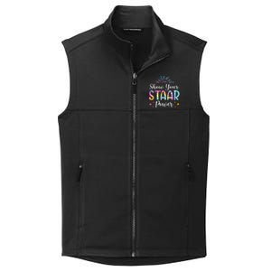 Motivational Testing Day Teacher Show Your STAAR Power Collective Smooth Fleece Vest