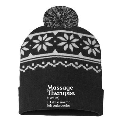 Massage Therapist Definition Massage Therapy USA-Made Snowflake Beanie