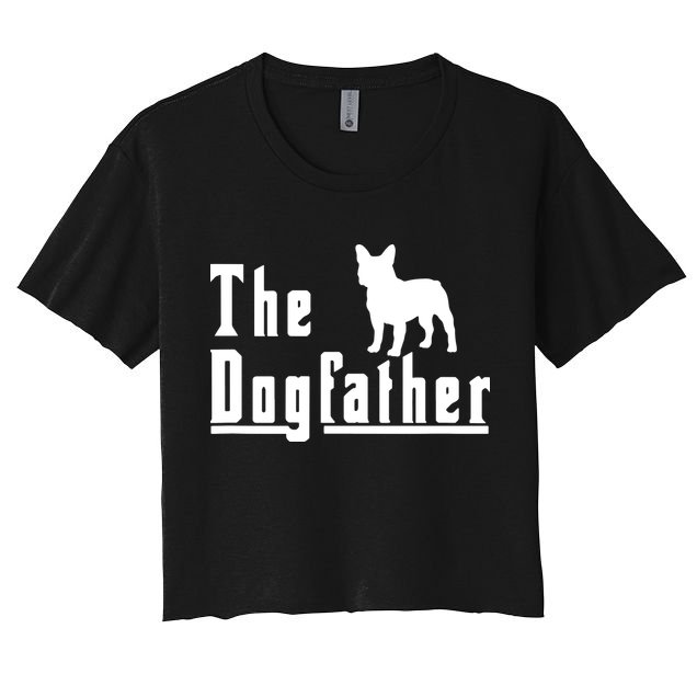 Men The Dogfather French Bulldog Frenchie Dog T Gift Crop Top