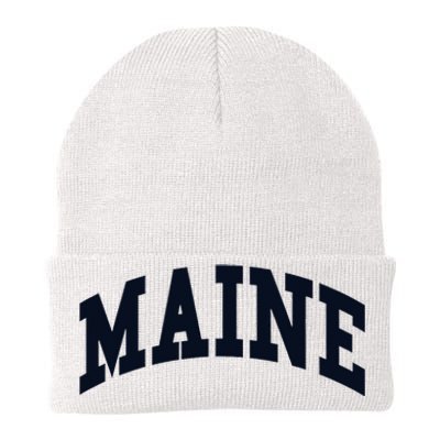 Maine Throwback Design Classic Knit Cap Winter Beanie