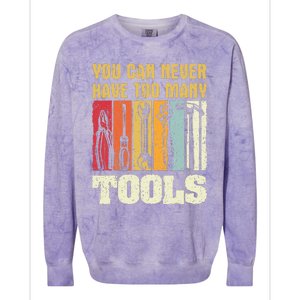 Mechanic Tool Design Funny Gift Craftsman Colorblast Crewneck Sweatshirt