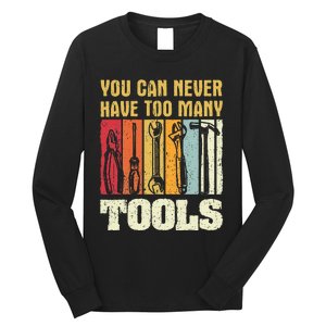 Mechanic Tool Design Funny Gift Craftsman Long Sleeve Shirt