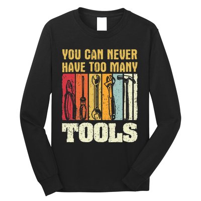 Mechanic Tool Design Funny Gift Craftsman Long Sleeve Shirt