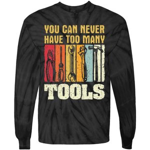 Mechanic Tool Design Funny Gift Craftsman Tie-Dye Long Sleeve Shirt