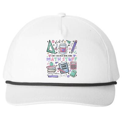 Math Teacher Doing Math Stuff Snapback Five-Panel Rope Hat