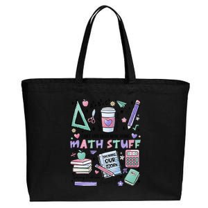 Math Teacher Doing Math Stuff Cotton Canvas Jumbo Tote