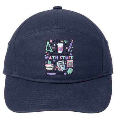 Math Teacher Doing Math Stuff 7-Panel Snapback Hat