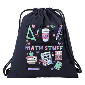 Math Teacher Doing Math Stuff Drawstring Bag