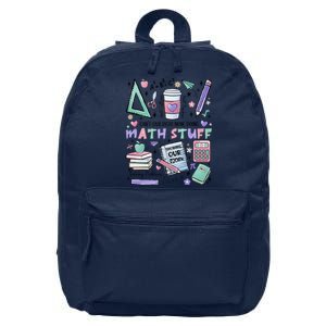 Math Teacher Doing Math Stuff 16 in Basic Backpack