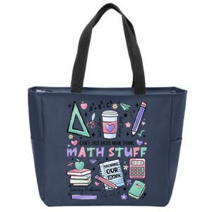 Math Teacher Doing Math Stuff Zip Tote Bag