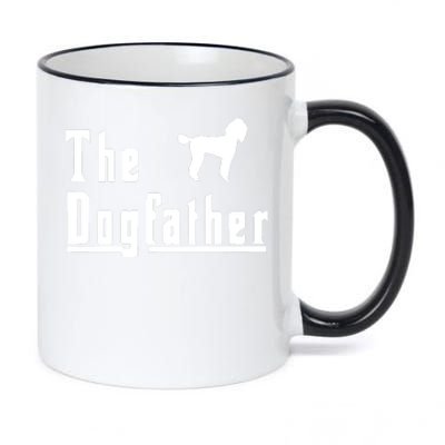 Men The Dogfather Poodle Dog T Christmas Gift 11oz Black Color Changing Mug