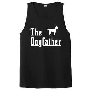 Men The Dogfather Poodle Dog T Christmas Gift PosiCharge Competitor Tank