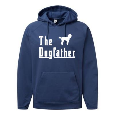 Men The Dogfather Poodle Dog T Christmas Gift Performance Fleece Hoodie