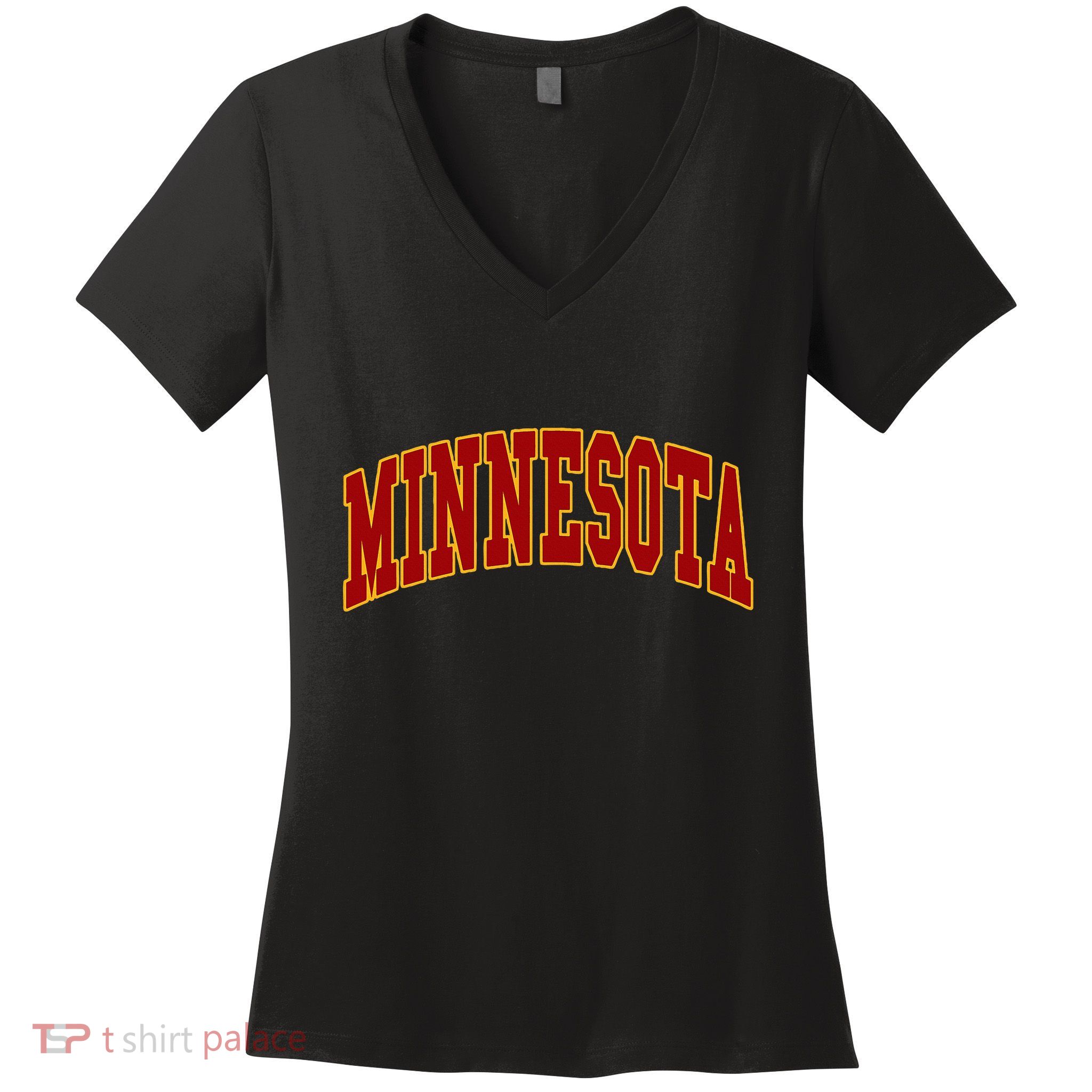 Minnesota Throwback Design Print Classic Women's V-Neck T-Shirt